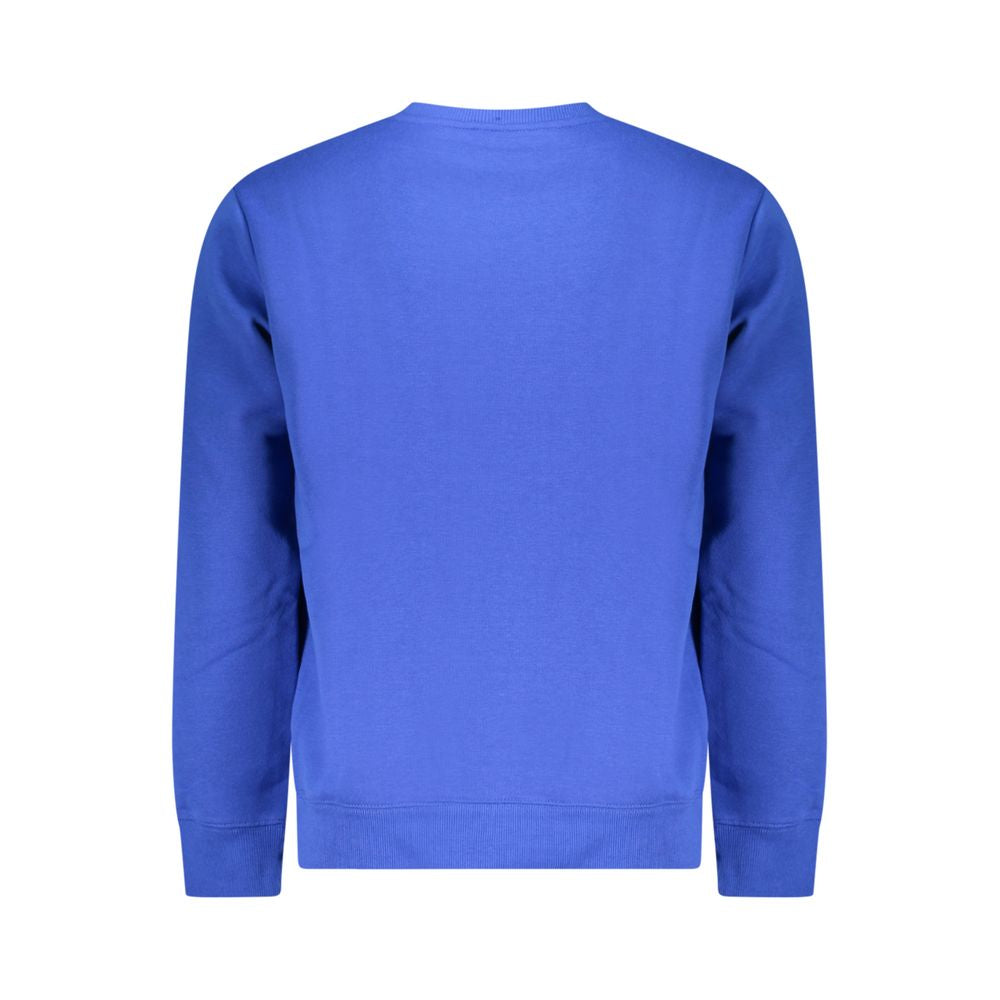 Blue Cotton Mens Sweater