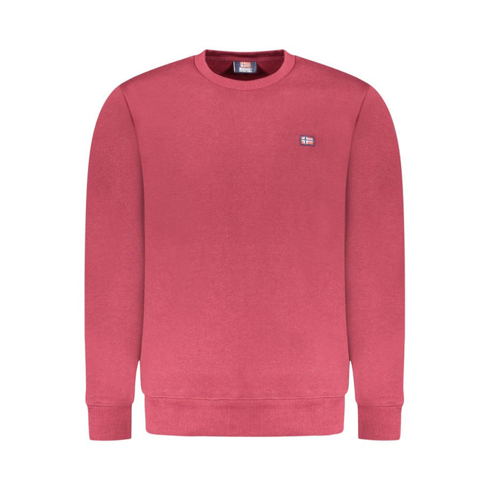 Red Cotton Men Sweater