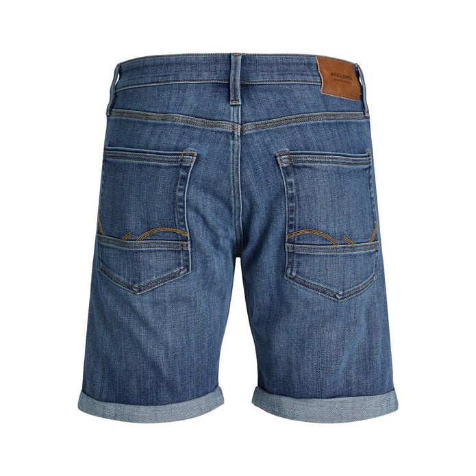 Blue Cotton Bermuda Shorts
