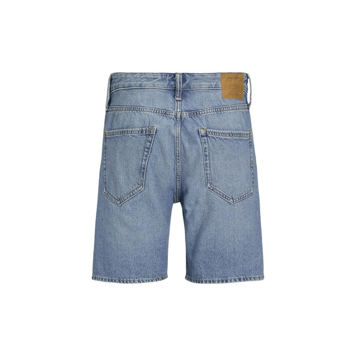 Blue Cotton Bermuda Shorts