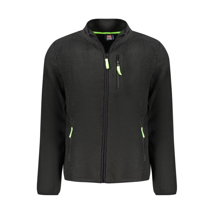 Black Polyester Sweatshirt