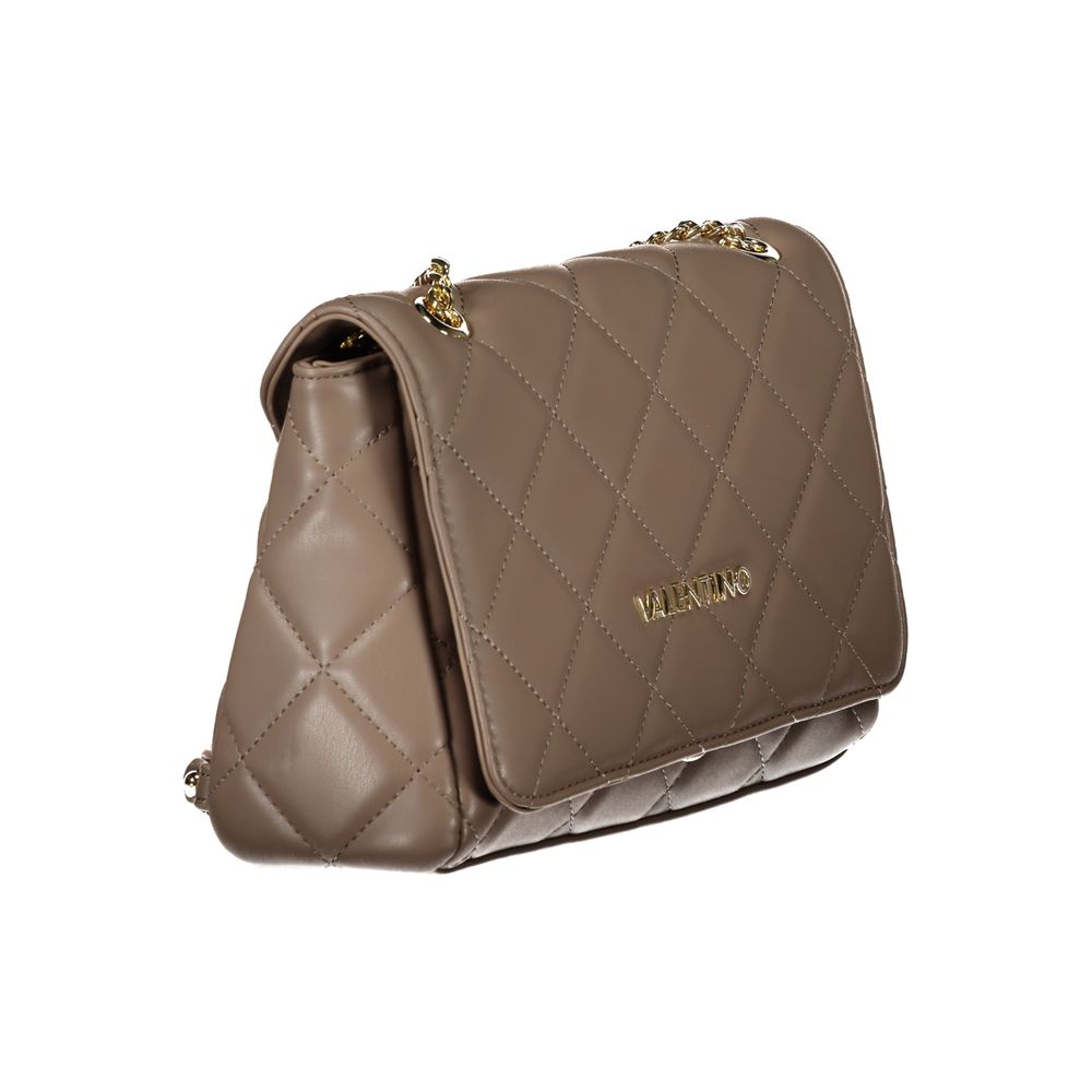 Brown Polyethylene Women Handbag