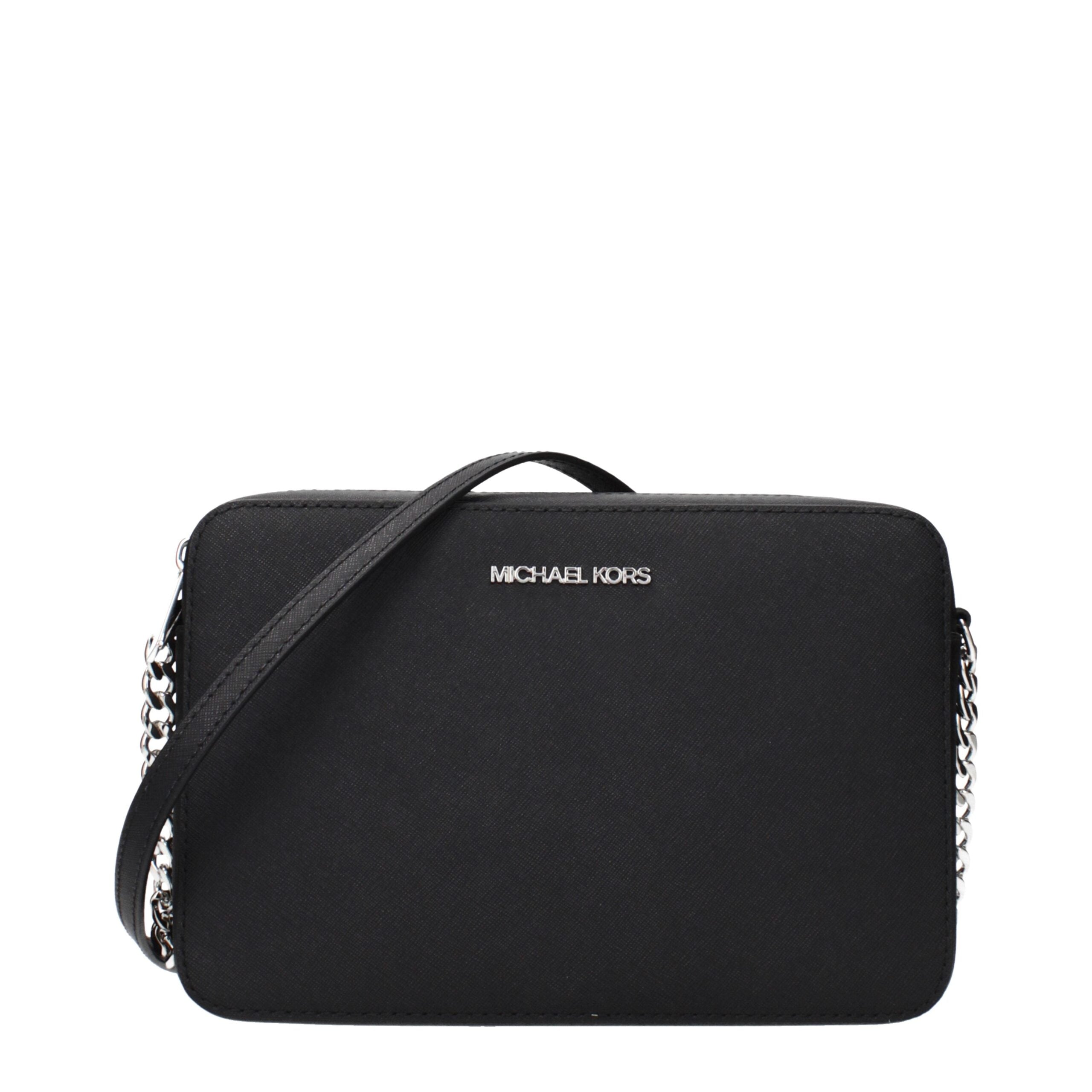 Black Leather Crossbody Bag