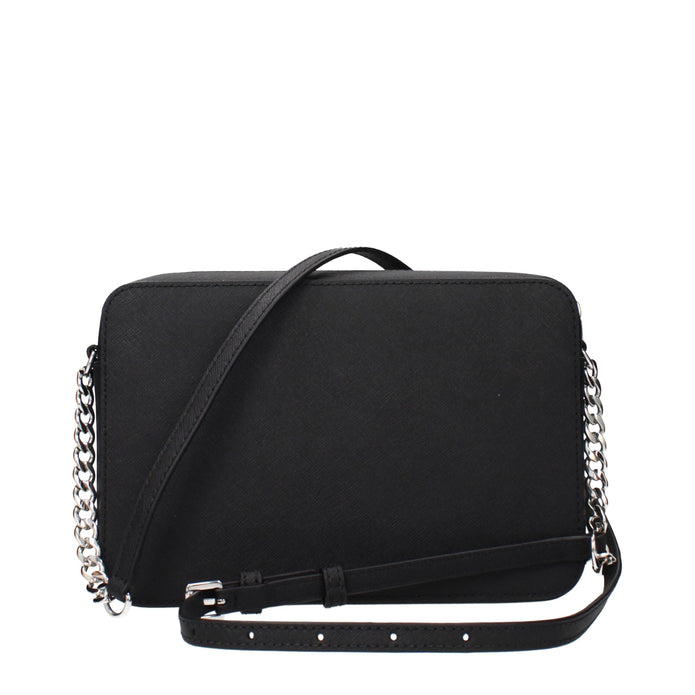 Black Leather Crossbody Bag