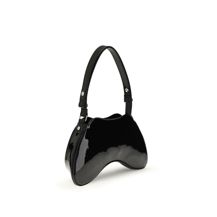 Black Polyethylene Shoulder Bag
