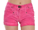 Chic Pink Mid Waist Mini Shorts