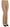 Brown Cotton Stretch Mid Waist Skinny Trousers Pants