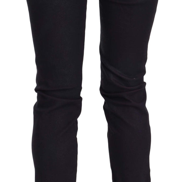 Chic Black Low Waist Skinny Denim