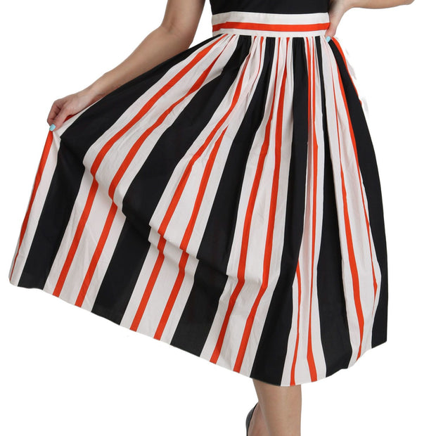 A-Line Pleated Midi Fashion Dress