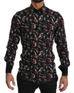 Black Musical Instrument Slim fit Shirt