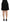 Black A-line High Waist Mini Viscose Skirt