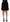 Black A-line High Waist Mini Viscose Skirt