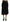 Black High Waist Mermaid Midi Silk Skirt