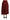 Red High Waist Pleated Maxi Wool Skirt