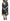 Multicolor Silk Geometric High Waist Maxi Skirt