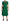 Enchanted Green Mermaid Midi Dress