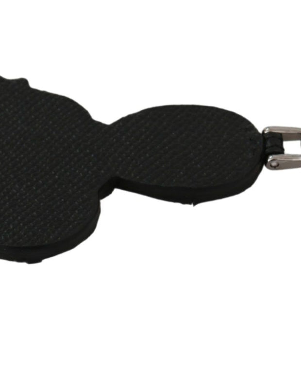Leather Dominico Stefano #DGFAMILY Logo Badge Keychain