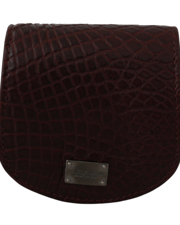 Brown Exotic Skin Pocket Condom Case Holder