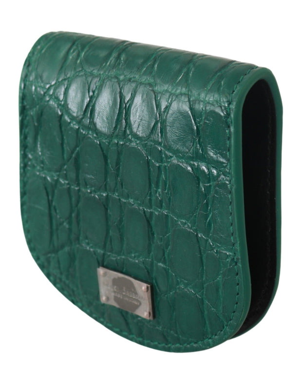Green Exotic Skins Condom Case Holder Wallet