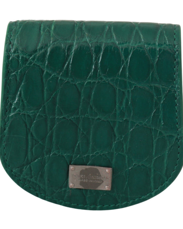 Green Exotic Skins Condom Case Holder Wallet