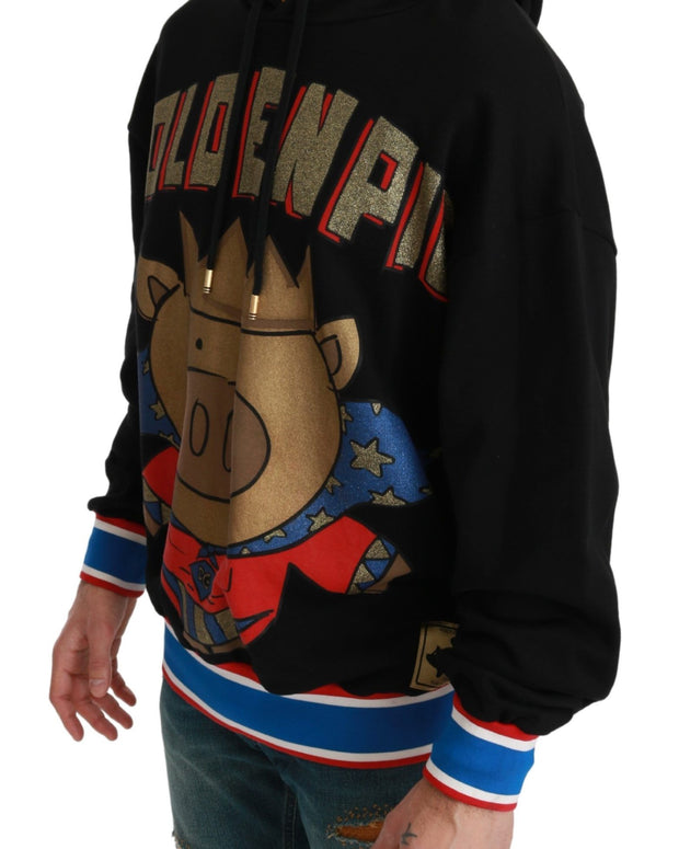 Black Sweater Pig of the Year Hooded