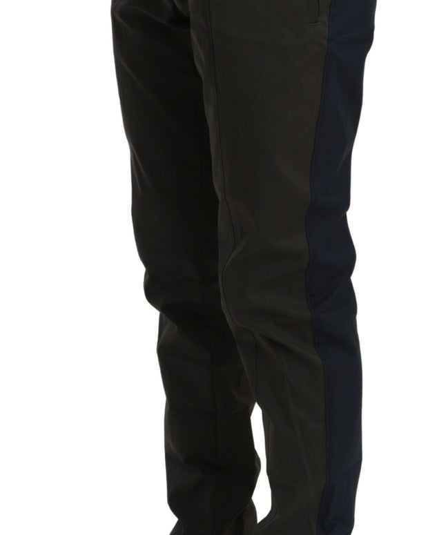 Elegant Slim Fit Striped Casual Pants