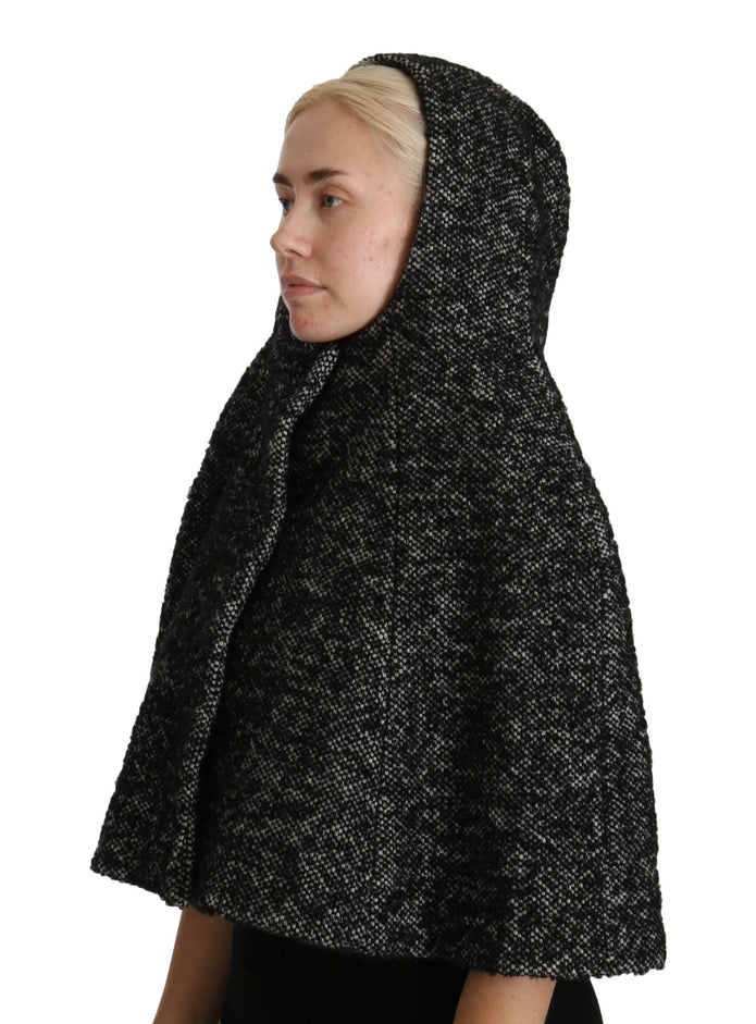 Gray Tweet Wool Kaftan Jacket Coat Top