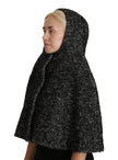 Gray Tweet Wool Kaftan Jacket Coat Top