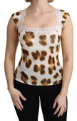 White Brown Camisole Underwear Blouse
