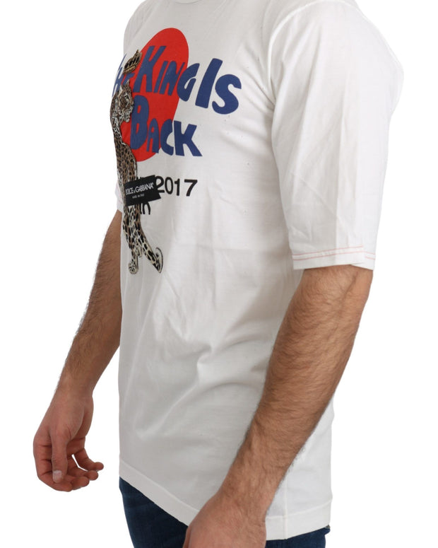 Sleek Leopard Print Slim Fit Tee