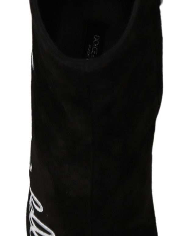 Black Suede L'Amore E'Bellezza Boots Shoes