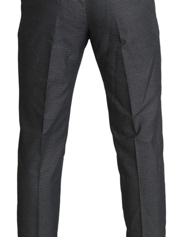 Gray Formal Dress Trouser Slim Fit Pants