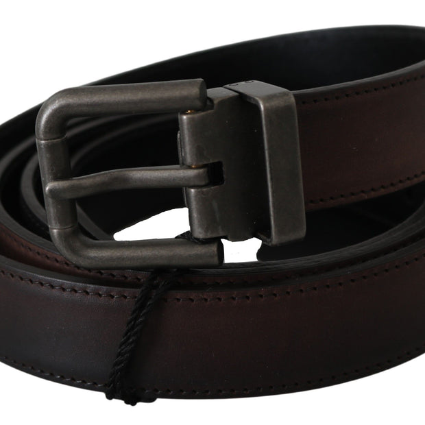 Elegant Leather Belt in Classic Brown