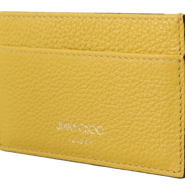 Sunshine Yellow Leather Card Holder