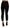 Black High Waist Skinny Cropped Cotton Capri Pant