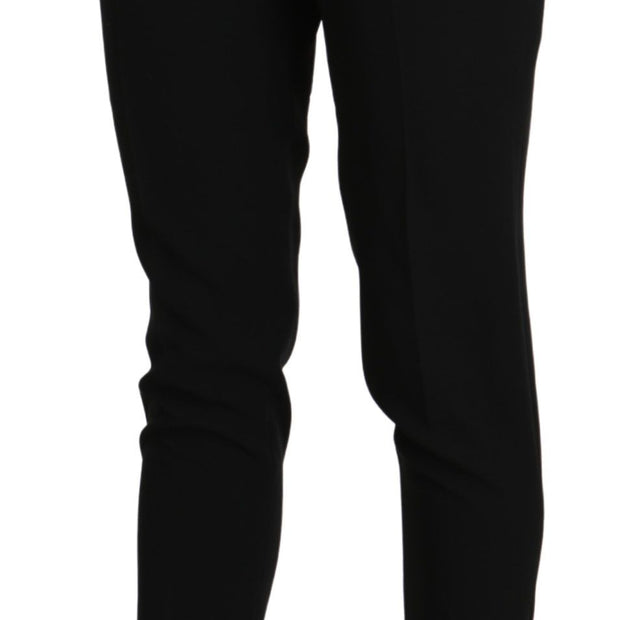 Chic High Waist Skinny Cropped Trousers