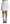White Floral High Waist Mini Brocade Skirt