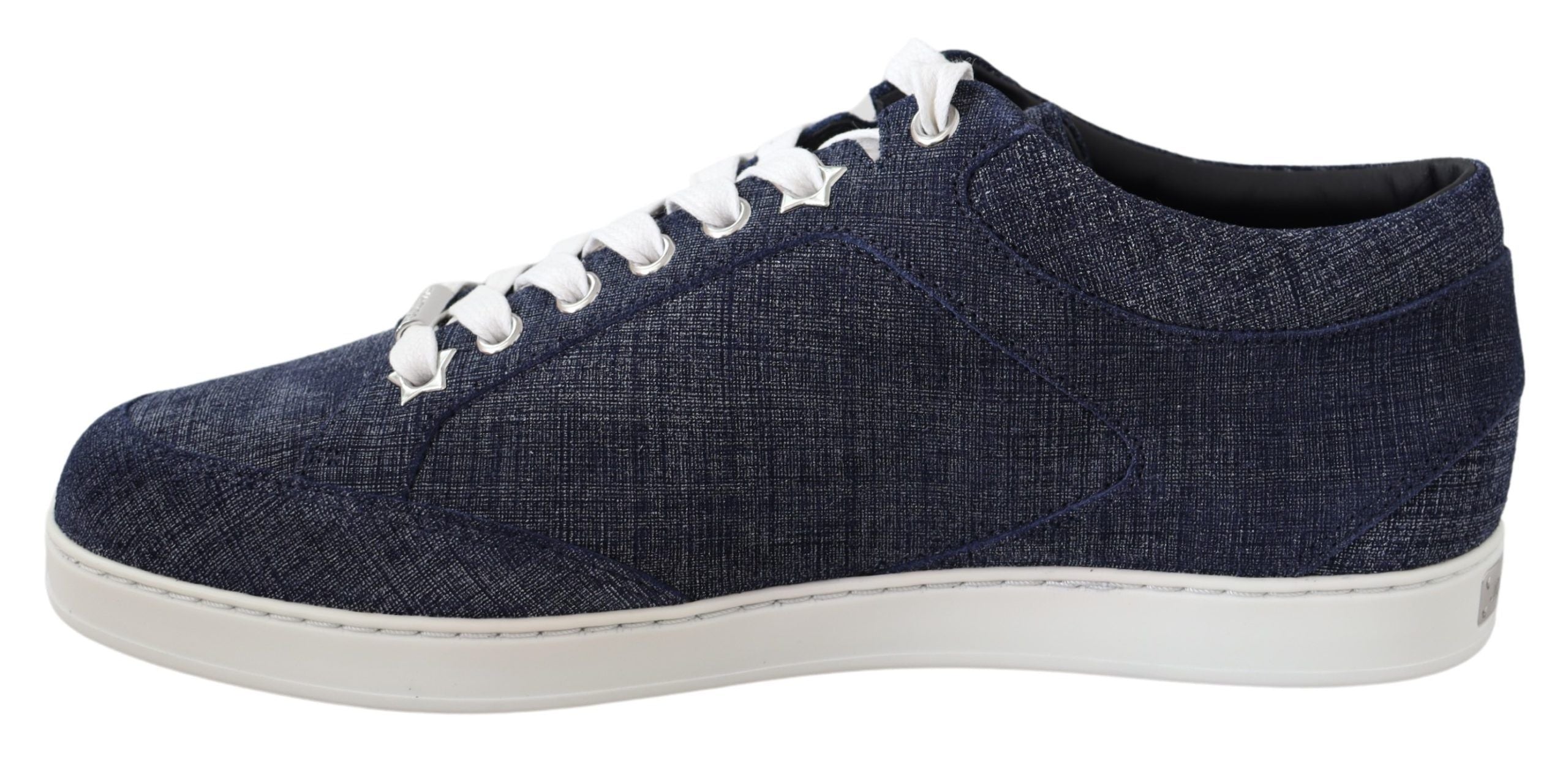 Chic Slip-On Blue Denim Suede Sneakers