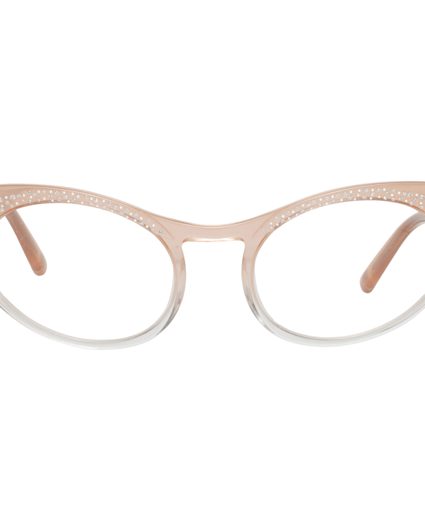 Chic Rose-Tinted Designer Eyewear