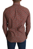 Red Printed Knight Formal Dress MARTINI Shirt
