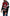 Red Black AMORE Sport Full Zipper Sweater