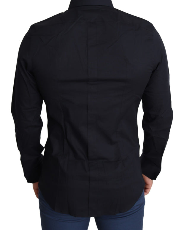 Blue Cotton Formal GOLD Dress Shirt