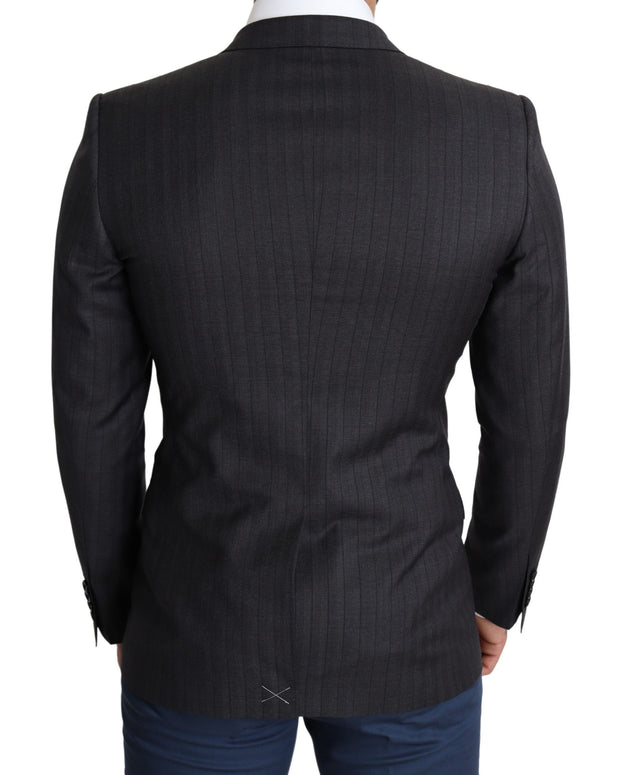 Black Wool Single Breasted Coat MARTINI Blazer