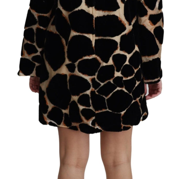 Chic Giraffe Print Shift Mini Dress