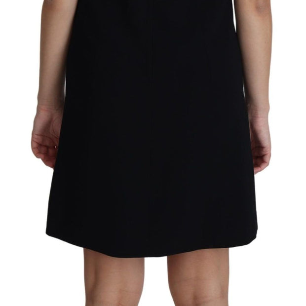 Elegant Sleeveless Black A-Line Mini Dress