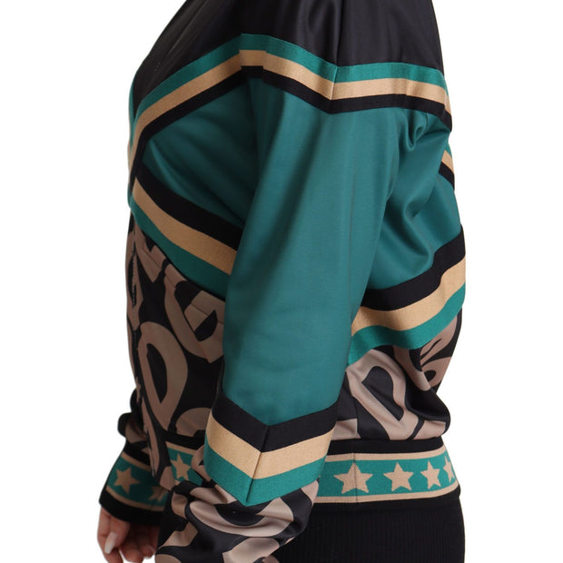 Chic Multicolor Track Jacket with Logo Mania