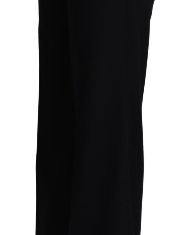 Black Cashmere Wide Leg Women Trouser Pants