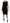 Black Floral Lace Sheath Gown Dress