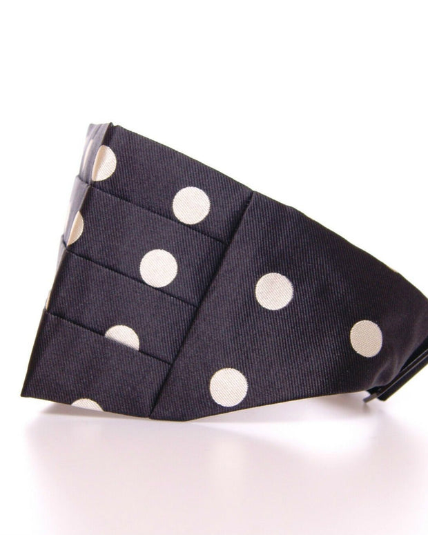 Elegant Silk Black Polka Dot Cummerbund