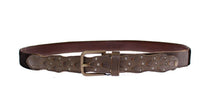 Elegant Leather-Cotton Fusion Men's Belt